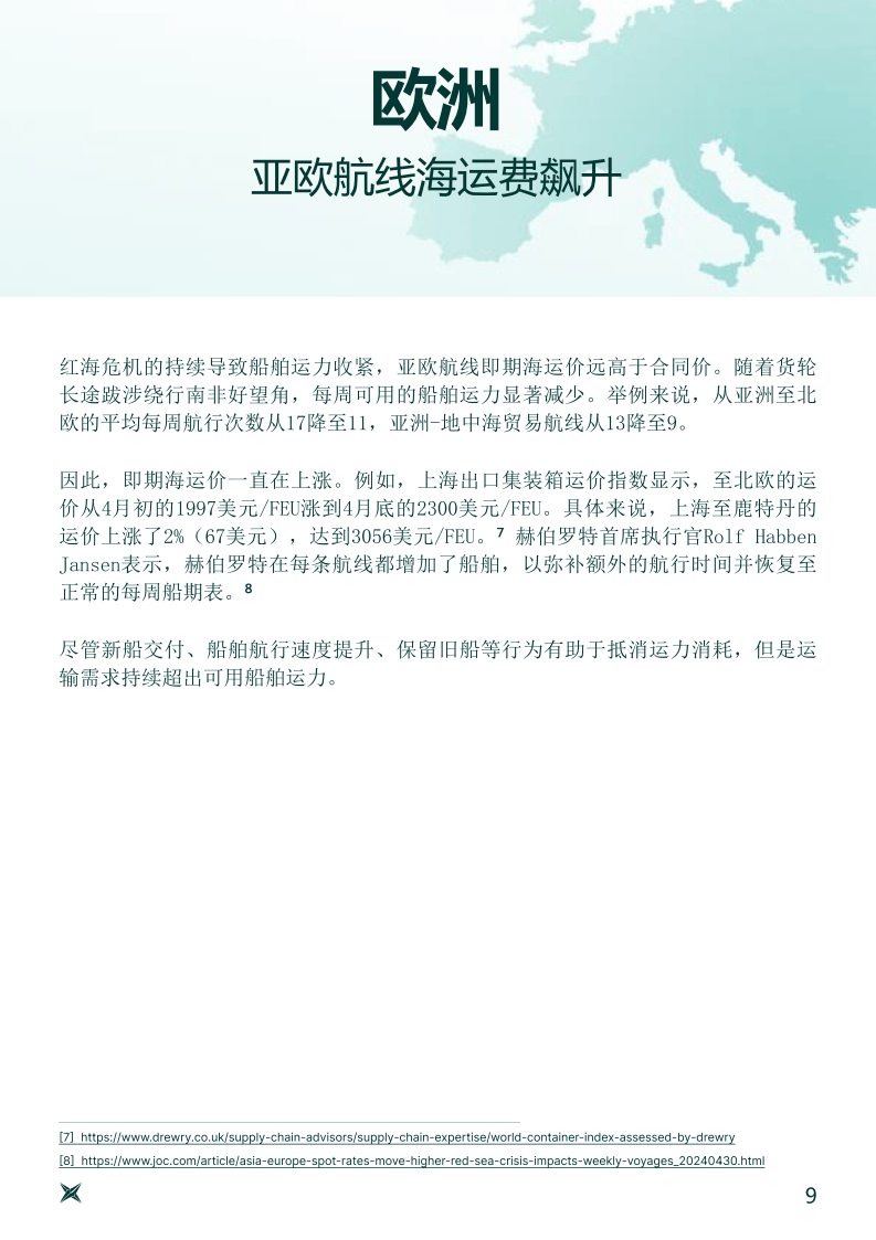 全球集装箱行情月报-2024年5月刊